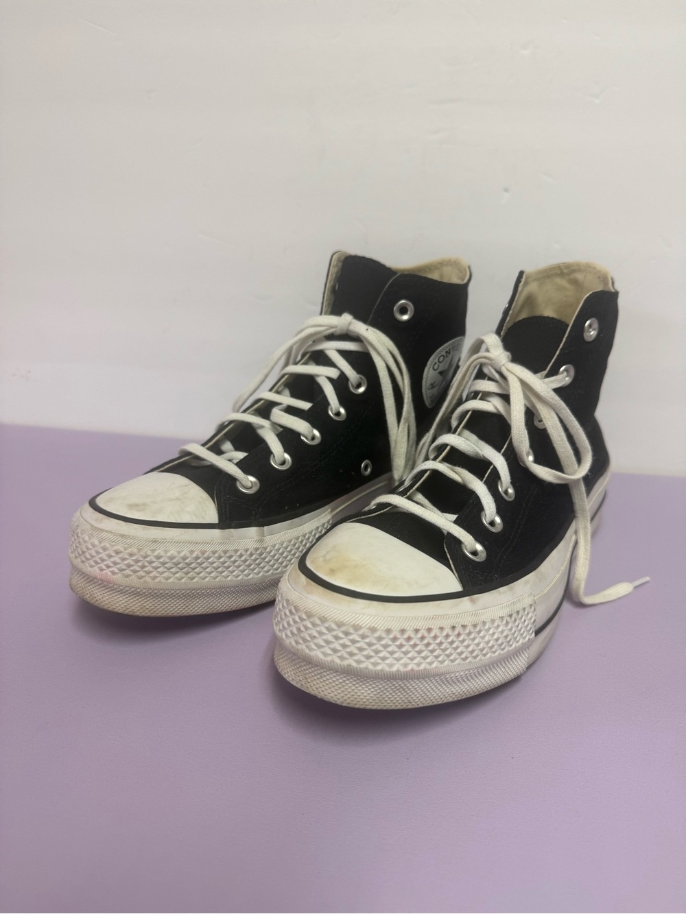 Converse Chuck Taylor All Star Lift platform high-top sneakers Sz 8